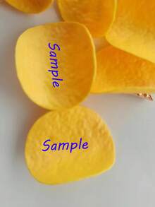 Customized Text/Logo Potato Chip Hair Clip | Cute Heart-Shaped Student Duck Clip Creative Fun Hair Accessory, Resin Material, Solid Color, Round Funny Realistic Potato Chip Hair Clip, Minimalist Quirky Girl Style Side Bangs Duck Clip, Edible-Looking Hair Clip, Creative Hair Accessory - Multicolor - View 10