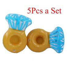 Anillo de diamante, juguetes inflables, portavasos flotante, Fiesta EN LA Piscina, natación al aire libre de verano, juguetes acuáticos inflables, portavasos para bebidas - Juego de 5 piezas - Ver 7