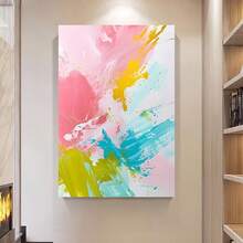 Enmarcado 1 póster de lienzo de arte abstracto con marco - Adorno de figura de estilo atemporal, pintura decorativa para el hogar, oficina, bar, aula, dormitorio,  de decoración de pared para varios lugares, ideal para regalos de vacaciones, huevos de Pascua, Día de los Inocentes, Día de la Madre, ceremonia de graduación. - Enmarcado - Ver 2