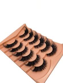 6 Pairs Of C-Shaped Voluminous False Eyelashes, Combining Soft Wearability With Striking Volume, Durable And Reusable - View 8
