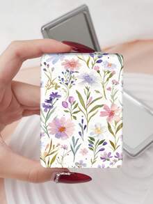 1 pieza Pintura de estilo de óleo con flores de campo, marco compacto, ligero y portátil de alta calidad de acero inoxidable chapado en plata con electrochapado nano, adecuado para diversas ocasiones y todo tipo de personas - Multicolor - Ver 14