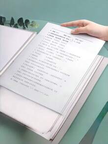 1件半透明封面資料夾,透明插頁文件夾,附按扣設計,多規格活頁收納本,PP材質,A4多層插頁口袋,防污防水耐磨,觸感舒適,適合學生使用,適合上班族存放合約、帳單、發票與會議文件,也適合家庭日常收集獎狀、證書、驗孕紀錄與家庭文件 - 多色 - 查看 7