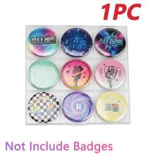 1PC K Pop Badges Acrylic Button Display Case - Button Pin Badges Storage Organizer Box, Badges Display Case Button Holder, Button Pin Display Holder Button Storage, Pin Collection Display Case Badge Organizer, Party Game Accessory, Hold Up To 9 Pins For K-Pop Fan(Not Include Badges) - Nine-square Grid - View 8