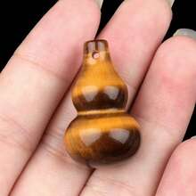 1pc 30x18mm Natural Gourd Shape Quartz Crystal Stone Beads For Diy Lucky Bracelet Necklace Jewelry Making Crafts - Multicolor - View 12