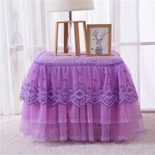 Lace Bedside Cabinet Cover, Dust Cover, Princess Style Bedroom Decor, European Ornamental Tablecloth, New Bedside Cabinet Cover - Multicolor - View 9