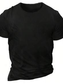 Camiseta para Hombre Talla Grande con Estampado de Hacha y Calavera, Top Casual y Cómodo, Estilo Emo - Blanco - Ver 2