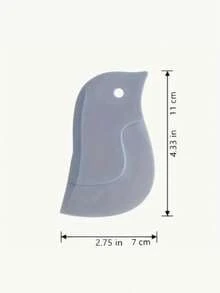 Penguin Silicone Cleaning Scraper, Flexible Non-Scratch Kitchen Sink & Countertop Scraper For Grease, Food Residue, Baking Dough - Grey - View 7