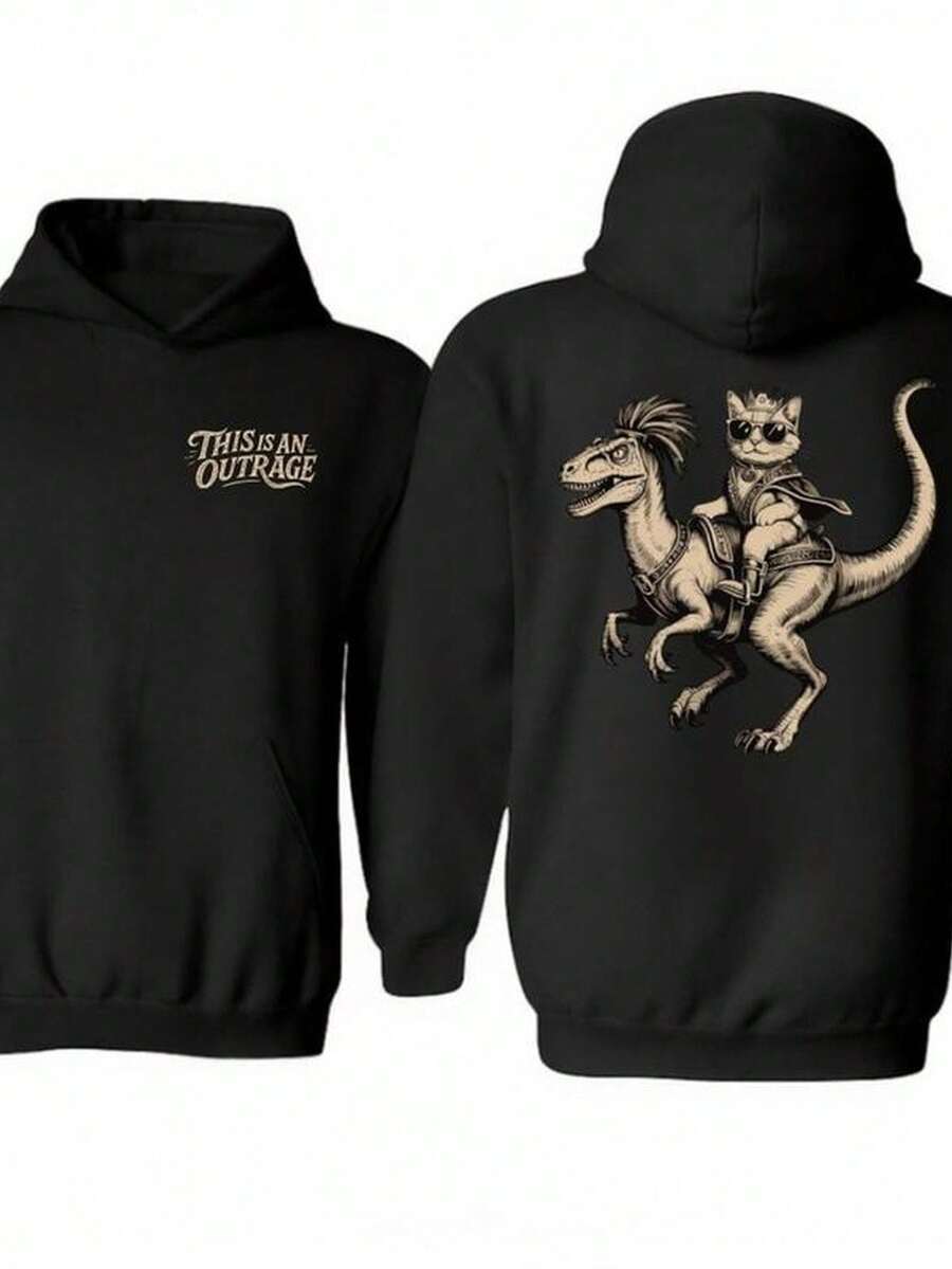 This Is An Outrage Two Sides Hoodie, Princess Donut And Mongo Shirt, Dungeon Crawler Carl Tee, Donu Mongo Bookish Merch, Unisex Sweater Pullover Te - Black - View 1