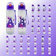 1pc 700ml 26 Letter Water Bottle, Fun And Interesting, Can Be Assembled Into Different Words And Names, Leak-Proof, Enjoy The Fun Of The Water Bottle While Drinking, Suitable For Birthday Gifts, Holiday Gifts, Mother's Day Gifts, Children's Day Gifts - Multicolor - View 2