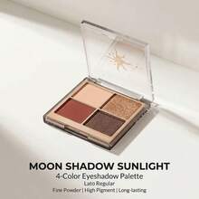 Faiccia 4-Color Mini Eyeshadow Palette Matte & Shimmer Glitter Earth Tone High Pigment Long-Lasting Portable Daily Eye Makeup - Multicolor - View 4