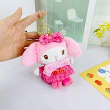 1 pieza Muñeco de peluche Sanrio - Kuromi, My Melody, Hello Kitty, Cinnamoroll Juguetes de peluche suaves para niños, Peluches de personajes de dibujos animados lindos, Regalo de cumpleaños, Decoración de habitación, Juguetes de peluche coleccionables - Multicolor - Ver 17