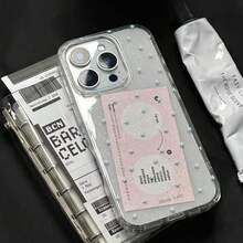 Clear Glitter Star Phone Case, Sparkly Shockproof Transparent Cover With Anti-Yellow Bumper, Anti-Scratch Protective Case With Full Camera Protection, Shimmer Aesthetic Design, Compatible With IPhone 17 16 15 14 13 Pro Max - Clear - View 2