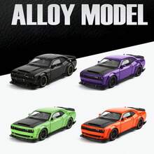1:32 Challenger SRT Hellcat Redeye V8 de aleación de Metal a Diecast modelo de coche deportivo deúsculo americano colección de decoraciones de Hobby - Morado - Ver 5