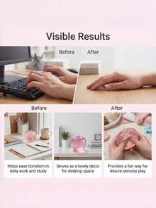 1pc Stress Relief Green Apple Fingertip Toy, Moldable Slow Rebound Apple Stress Ball, Party Favor - A - View 8