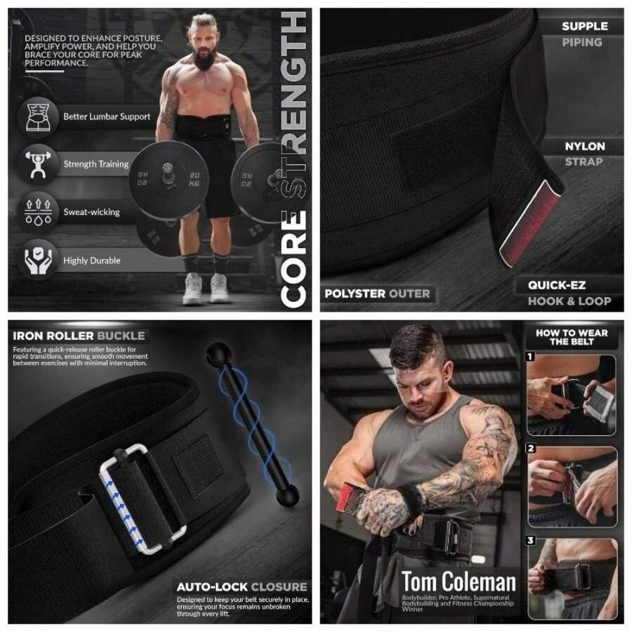 Strength Training Equipment Accessories - Black + M - View 1