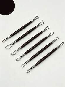 Bộ dụng cụ tạo hình ruy băng gốm sứ 6 món, cán nhựa hai đầu, lý tưởng làm quà tặng cho người mới bắt đầu làm gốm, nhà điêu khắc, người đam mê thủ công DIY và giáo viên & sinh viên mỹ thuật. - Bộ dụng cụ ruy băng gốm sứ 6 món - Xem 11