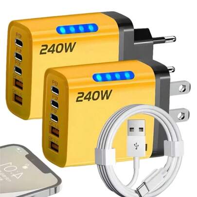 Cargador rápido GaN para teléfonos celulares, paneles solares, fin de semana largo del Día de los Caídos