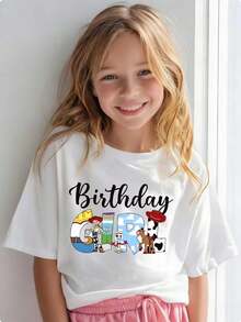 Disney-Licensed Children's Printed T-Shirt, Toy Story Character Pattern Printed T-Shirt, Fun, Lively, Full Of Energy, Comfortable And Breathable, Suitable For Birthdays, Play, And Vacation Wear, Suitable For Boys And Girls - trắng - Xem 1