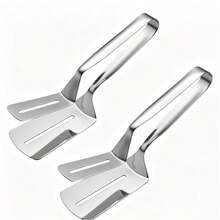 1pc Stainless Steel Fish Spatula | 201 Stainless Steel Non-Stick Scraper Suitable For Restaurant And Kitchen - Multicolor - View 14