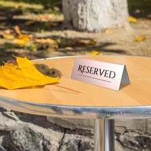 4pcs Reserved Acrylic Table Signs, Double Sided Tent Reserved Sign, Stackable, For Wedding Receptions, Valentine's Day, Restaurant, 17x6x6cm Adults World Book Day - Default - View 7