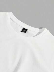 Camiseta Unisex Blanca de Manga Corta 100% Algodón con Estampado Japonés Ukiyo-e de Grúa, Monte  y Pagoda, Estilo Casual, Cómoda y Transpirable para Uso Diario y Combinaciones Versátiles - Blanco 2 - Ver 4