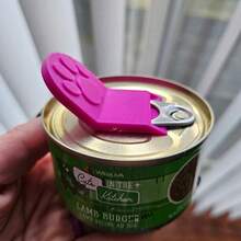 Abridor de comida enlatada para mascotas, sacacorchos de comida húmeda para perros y gatos, apertura enlatada para alimentación de cachorros, accesorios para perros - 2 piezas - color aleatorio - Ver 3