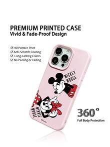 Ốp điện thoại Disney - Quà tặng Giáng sinh - Hộp đựng điện thoại cho iPhone 17 17Air 17pro 17promax 11 12 13 14 15 16pro 16promax 14Plus 15Plus 16Plus 15promax 16pro 16promax XR - Hồng - Xem 4
