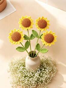 手工编织永生花,DIY钩编花艺摆件,圣诞节、生日、婚礼、毕业典礼、教师节的最佳礼物。适用于餐厅、房间、卧室装饰、节日礼物和派对装饰,以及情人节家居装饰。 - 鬱金香 - 查看 11