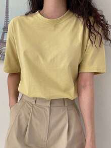 Camiseta de Hombros Caídos  para Verano - Multicolor - Ver 8