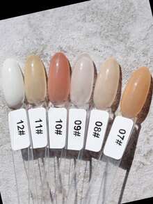 Set Bubuk Kuku Transparan Warna Alami Tingkat Lanjut 12 Warna Bubuk Kuku Warna Daging Bubuk Kuku Warna Teh Susu Bubuk Kuku untuk Rumah Salon Kuku DIY Penataan Kuku Dekorasi Bubuk Cat Ramah Pemula Kreasi Kuku Transparan Alami Bubuk Padat Khusus (10g/Botol) - MultiWarna - View 4