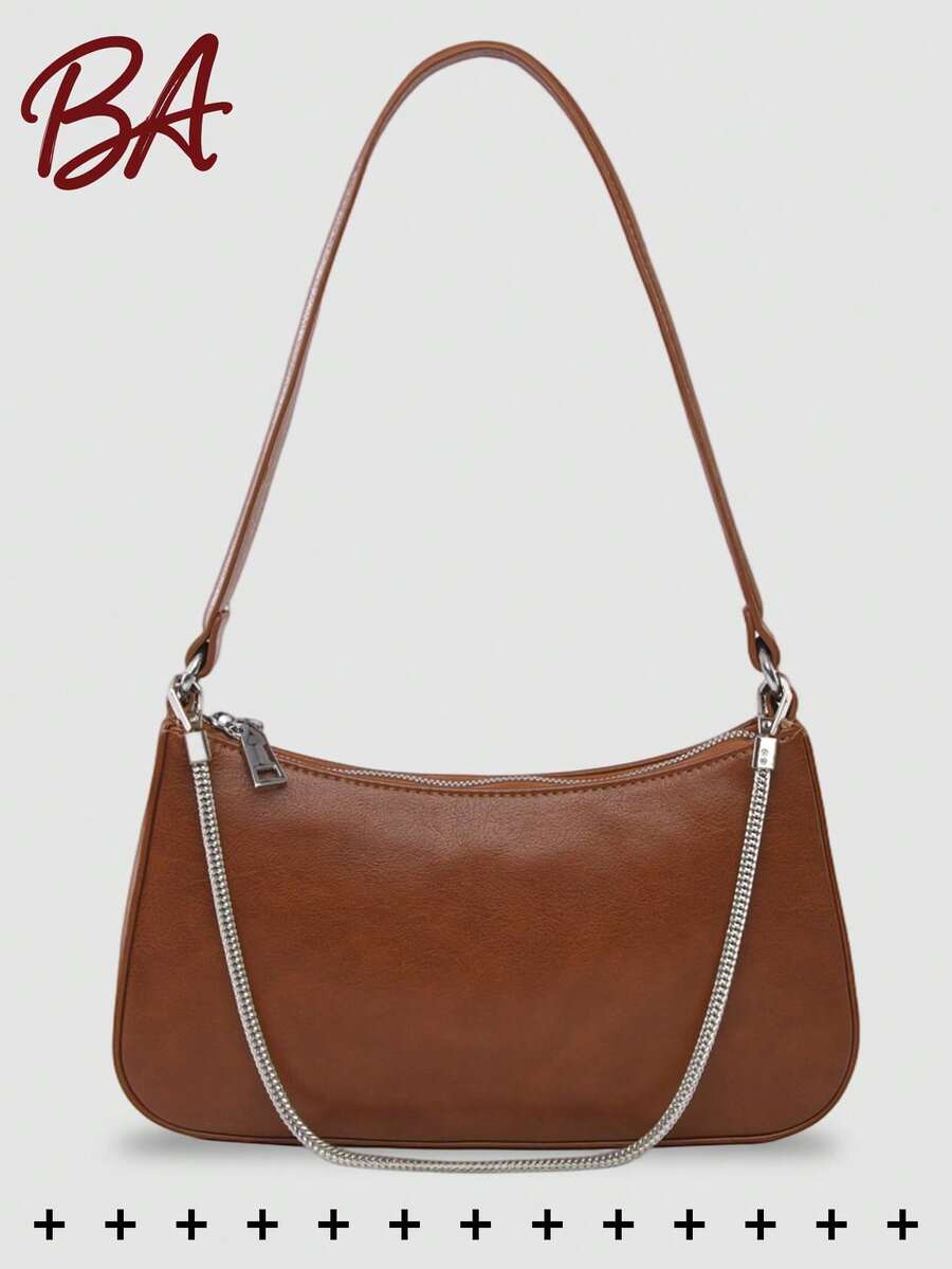 Borsa a tracolla vintage in pelle PU, borsa leggera per pendolari, borsa a spalla classica e portatile, adatta per adolescenti, donne, studenti universitari, donne d'ufficio. Ideale per ufficio, scuola, lavoro, affari, pendolarismo, shopping, appuntamenti, viaggi, attività all'aperto e altre occasioni, inoltre un ottimo regalo per le signore.