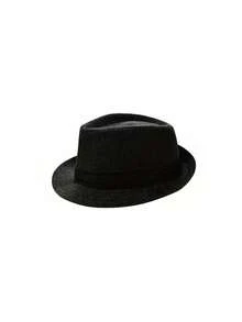 Cappello di lino, cappello a cilindro, cappello da gentiluomo, set con papillon, Ognissanti, festa in costume, adatto per uso quotidiano e outfit - Multicolore - Visualizzare 3