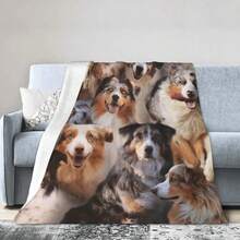 Australian Shepherd Ultra Soft Fine Wool Blanket - 1 - Ver 1