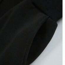 Men's Premium Casual Jogger Sweatpants With Paris Gradient Print, Gym Style, With Pocket, Flannel Lining, Winter Style, Immediate Shipping - Black - View 5