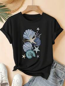 Women T-Shirts - Black - View 6