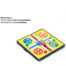 LUDO Classic Dice Game, Suitable For 2-4 Players Travel Board Game Set, Interactive Board Game, Suitable For Couple Games, New Year, Christmas, Easter, Graduation Seasonal Holiday Birthday Gift (Some Color Styles Randomly Sent) - LUDO Flying Chess Board - View 4