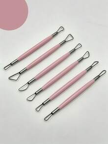Bộ dụng cụ tạo hình ruy băng gốm sứ 6 món, cán nhựa hai đầu, lý tưởng làm quà tặng cho người mới bắt đầu làm gốm, nhà điêu khắc, người đam mê thủ công DIY và giáo viên & sinh viên mỹ thuật. - Bộ dụng cụ ruy băng gốm sứ 6 món - Xem 8