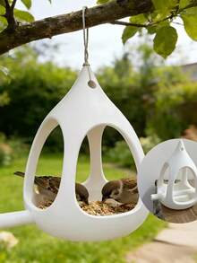 1pc Very Small Bird Feeder, Spherical Design, Exterior Prevents Water Accumulation, Drainage Holes At Bottom, Suitable For Small Birds Like Sparrows And Hummingbirds, Can Be Used In Yard, Woodland, Under Eaves - Bird Feeder - View 3