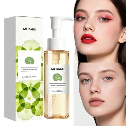 Dầu tẩy trang cỏ tuyết MEIDAILE 100ML/3.38 Oz - Làm sạch nhẹ nhàng lớp trang điểm cho mặt, môi và mắt - Tươi mát, dịu nhẹ và nhẹ nhàng, chứa chiết xuất cỏ tuyết.
