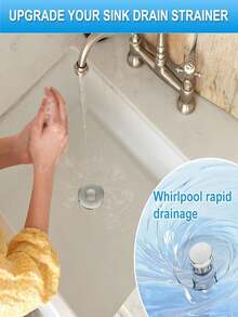 1/2 Pack Stainless Steel Pop-Up Sink Drain Stopper With Removable Filter Basket, Fits Bathtub/Shower Drain Cover, Collects Hair, Easy Snap-In Replacement Plug To Clear Clogs (No Chemicals/Easy To Clean) Prevents Clogs And Jewelry Loss - Multiple - View 8