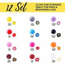 12 Color Mica Powder For Epoxy Resin Pigment Set, Nature Colors Stored In Tubes Pigment Powder, Wax Melts Dye, Back To School - Lavender Purple, Midnight Blue, Red, Pink, Chocola - View 2