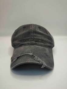 American Vintage Worn-Out Distressed Letter Embroidered Baseball Cap, New Summer Style For Men And Women, Face-Flattering Peaked Cap,Beach,Travel - B - View 9