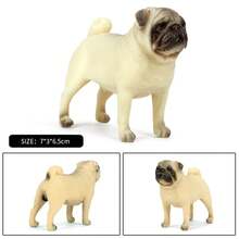 Oenux perro animales modelo Husky pastor alemán Rottweiler San Bernard figura de acción cachorro figuras PVC colección juguete chico regalo - Modelo de perro 2 - Ver 30