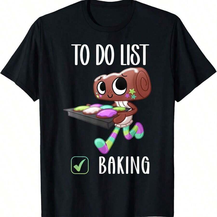 Dandy's World Costume For Birthday, Cistmas T-Shirt Breathable Round Neck Loose Fit Casual Shirt For Layering, Machine Washable Gift Suitable For Soccer Parties, Birthdays, Games - 黑色 - 查看 1