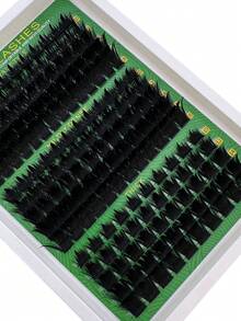 180pcs/260pcs 300D+200D+160D/60D+100D+160D Spiky Cluster Eyelash Extension, 10-18mm Super Fluffy Realistic Lashes, D-Curl Flirty DIY Personal Fairy Cluster False Eyelashes, Home Use - DD - 查看 4