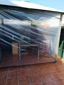1pc Transparent Waterproof Tarpaulin With Sealing Ring, Outdoor Garden Transparent Rainproof Windproof Canopy Cloth, Suitable For Yard, Sunshade, Plant, Camping, Etc. - Multicolor - View 11