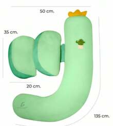 3-In-1 Pregnancy And Child Pillow, 135cm Long - Green - View 2