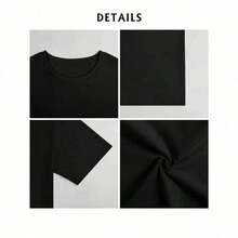 Camiseta de mujerCamiseta de Cuello Redondo para Mujeres Impresa con Dios del Espíritu Santo, Camiseta de Moda para Mujeres con Impresión de la Iglesia del Espíritu Santo, Camiseta de Manga Corta Casual para Mujeres, Blusa Promocional para Mujeres, Camiseta Promocional, Blusa para Mujeres, Verano, Blusas Elegantes para MujeresCómoda y ligera - Negro - Ver 6