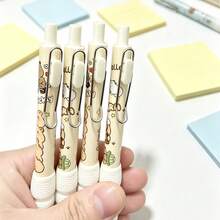 Bút bi gel hình chuột lang nước dễ thương, ngòi 0.5mm, mực đen, tay cầm mềm, thân nhựa, viết trơn tru, lý tưởng cho học sinh và văn phòng phẩm, lựa chọn quà tặng hoàn hảo, bút dễ thương, đồ dùng thiết yếu cho năm học mới, đồ dùng văn phòng phẩm. - Kapibala - Xem 4
