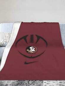 Florida State Merch Seminoles Throw Blanket Warm Blankets Breathable Air Conditioner Blanket For Car Classic Outdoor Blankets For Picnic For All Season - 黑色 - 查看 3